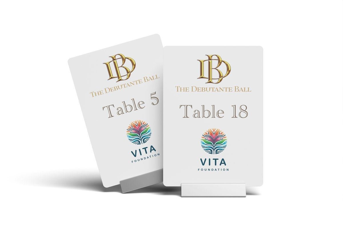 Custom table numbers for galas and events