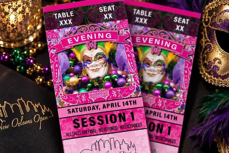 Event and dance showcase ticket printing